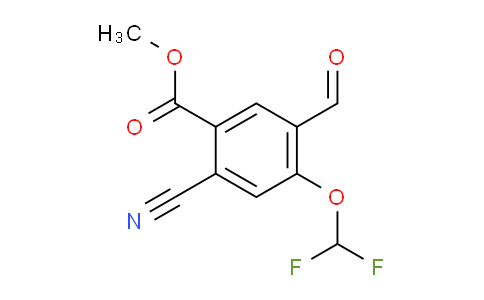 AS34385 | Methyl 2-cyano-4-difluoromethoxy-5-formylbenzoate