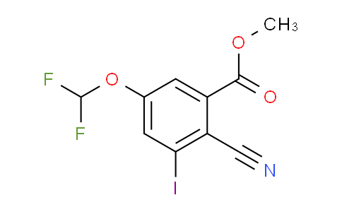 AS34411 | Methyl 2-cyano-5-difluoromethoxy-3-iodobenzoate