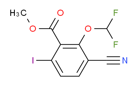 AS34417 | Methyl 3-cyano-2-difluoromethoxy-6-iodobenzoate