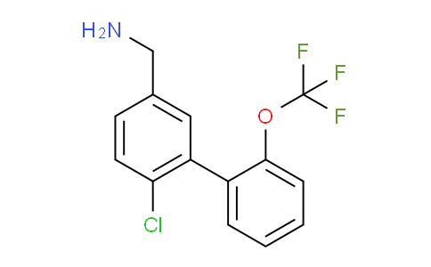 C-(6-Chloro-2'-(trifluoromethoxy)biphenyl-3-yl)-methylamine