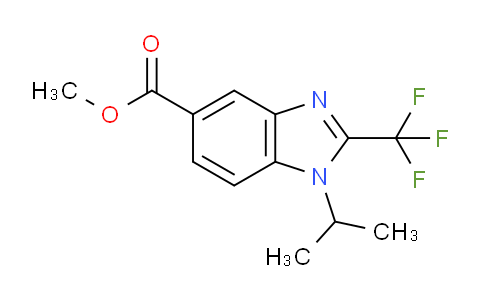 Methyl 1-isopropyl-2-(trifluoromethyl)-1,3-benzodiazole-5-carboxylate