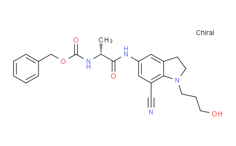 BK02W1 | 1557330-03-6 | (R)-2-((苄氧羰基)氨基)-N-(7-氰基-1-(3-羟基丙基)二氢吲哚-5-基)丙酰胺