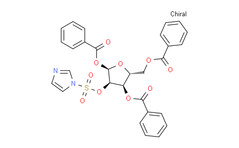 BK54LW | 97614-42-1 | (2R,3R,4R,5R)-3-(((1H-imidazol-1-yl)sulfonyl)oxy)-5-((benzoyloxy)methyl)tetrahydrofuran-2,4-diyl dibenzoate