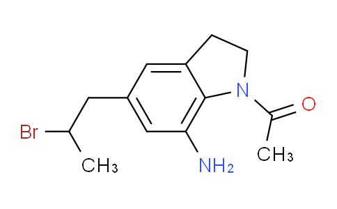 BK686A | 160968-95-6 | 1-[7-Amino-5-(2-bromopropyl)-2,3-dihydro-1H-indol-1-yl]ethanone