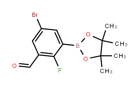 5-Bromo-2-fluoro-3-(4,4,5,5-tetramethyl-1,3,2-dioxaborolan-2-yl)benzaldehyde