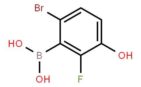 6-Bromo-2-fluoro-3-hydroxyphenylboronic acid