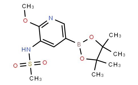 BP21669 | 1083326-75-3 | N-(2-methoxy-5-(4,4,5,5-tetramethyl-1,3,2-dioxaborolan-2-yl)pyridin-3-yl)methanesulfonamide