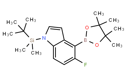 BP22584 | 1148004-02-7 | 1H-Indole, 1-[(1,1-dimethylethyl)dimethylsilyl]-5-fluoro-4-(4,4,5,5-tetramethyl-1,3,2-dioxaborolan-2-yl)-