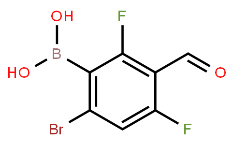 6-Bromo-2,4-fifluoro-3-formylphenylboronic acid