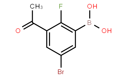 3-Acetyl-5-bromo-2-fluorophenylboronic acid