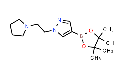 1-(2-(pyrrolidin-1-yl)ethyl)-4-(4,4,5,5-tetramethyl-1,3,2-dioxaborolan-2-yl)-1H-pyrazole