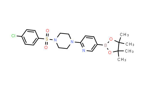 1-(4-chlorophenylsulfonyl)-4-(5-(4,4,5,5-tetramethyl-1,3,2-dioxaborolan-2-yl)pyridin-2-yl)piperazine
