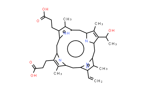 Deuteroporphyrin IX 2,4 (4,2) hydroxyethyl vinyl