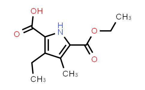 Ethyl 5-carboxy-4-ethyl-3-methyl-2-pyrrolecarboxylate