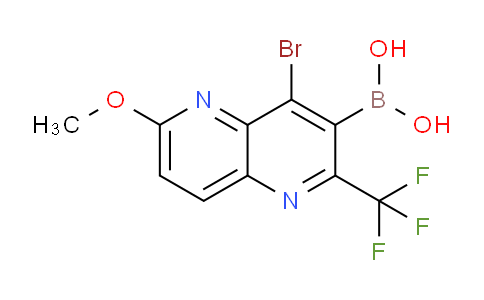 (4-Bromo-6-methoxy-2-(trifluoromethyl)-1,5-naphthyridin-3-yl)boronic acid