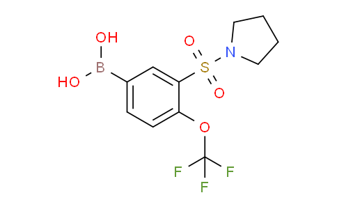 (3-(Pyrrolidin-1-ylsulfonyl)-4-(trifluoromethoxy)phenyl)boronic acid