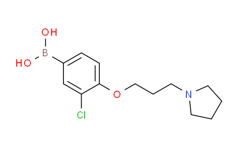 (3-Chloro-4-(3-(pyrrolidin-1-yl)propoxy)phenyl)boronic acid