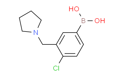 (4-Chloro-3-(pyrrolidin-1-ylmethyl)phenyl)boronic acid
