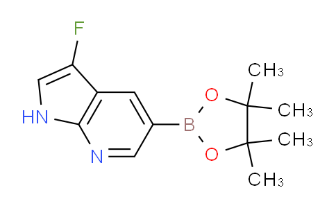 (3-Fluoro-1H-pyrrolo[2,3-b]pyridin-5-yl)boronic acid pinacol ester