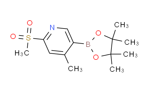 (4-Methyl-6-(methylsulfonyl)pyridin-3-yl)boronic acid pinacol ester