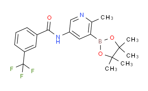 (2-Methyl-5-(3-(trifluoromethyl)benzamido)pyridin-3-yl)boronic acid pinacol ester