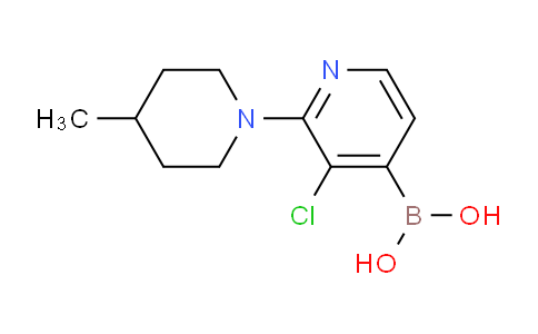(3-Chloro-2-(4-methylpiperidin-1-yl)pyridin-4-yl)boronic acid
