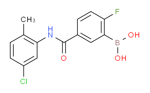 5-(5-Chloro-2-methylphenylcarbamoyl)-2-fluorobenzeneboronic acid