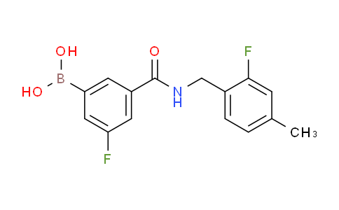 3-Fluoro-5-(2-fluoro-4-methylbenzylcarbamoyl)benzeneboronic acid