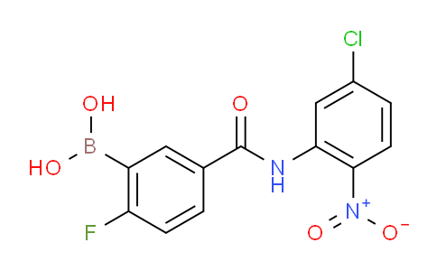 5-(5-Chloro-2-nitrophenylcarbamoyl)-2-fluorobenzeneboronic acid