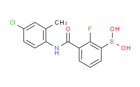 3-(4-Chloro-2-methylphenylcarbamoyl)-2-fluorobenzeneboronic acid