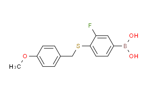 3-Fluoro-4-(4-methoxybenzylthio)phenylboronic acid