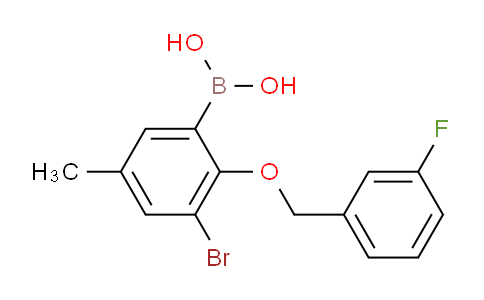 BP27332 | 849062-40-4 | (3-Bromo-2-((3-fluorobenzyl)oxy)-5-methylphenyl)boronic acid