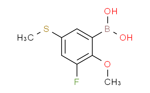 (3-Fluoro-2-methoxy-5-(methylthio)phenyl)boronic acid