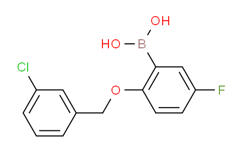 (2-((3-Chlorobenzyl)oxy)-5-fluorophenyl)boronic acid