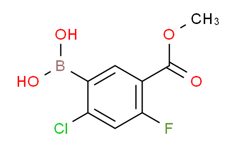 (2-Chloro-4-fluoro-5-(methoxycarbonyl)phenyl)boronic acid