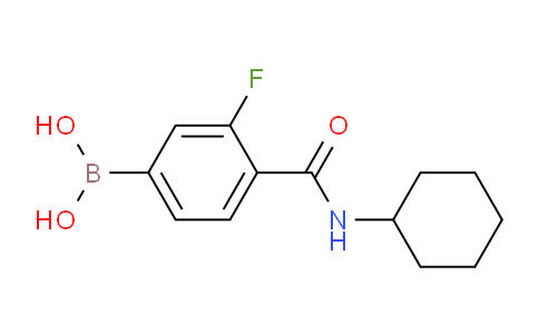 (4-(Cyclohexylcarbamoyl)-3-fluorophenyl)boronic acid