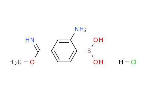 (2-Amino-4-(imino(methoxy)methyl)phenyl)boronic acid hydrochloride