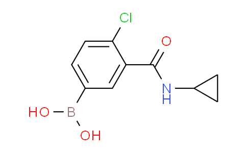 (4-Chloro-3-(cyclopropylcarbamoyl)phenyl)boronic acid