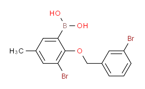 (3-Bromo-2-((3-bromobenzyl)oxy)-5-methylphenyl)boronic acid
