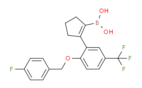 (2-(2-((4-Fluorobenzyl)oxy)-5-(trifluoromethyl)phenyl)cyclopent-1-en-1-yl)boronic acid