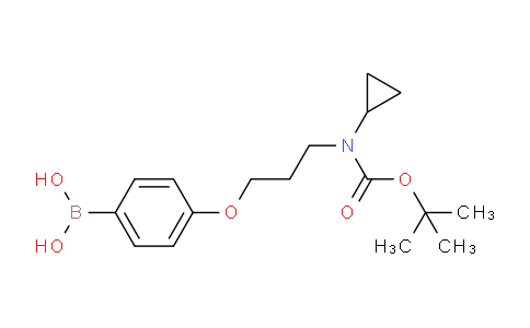 BP28558 | 1704063-51-3 | (4-(3-((Tert-butoxycarbonyl)(cyclopropyl)amino)propoxy)phenyl)boronic acid