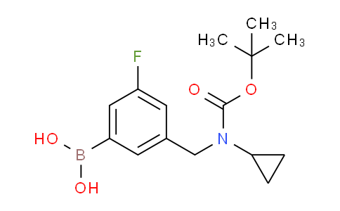 BP28605 | 1704063-72-8 | 3-((Tert-butoxycarbonyl(cyclopropyl)amino)methyl)-5-fluorophenylboronic acid