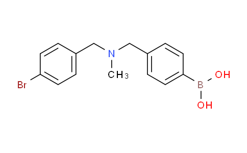 (4-(((4-Bromobenzyl)(methyl)amino)methyl)phenyl)boronic acid