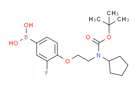 BP28653 | 1704096-01-4 | (4-(2-((Tert-butoxycarbonyl)(cyclopentyl)amino)ethoxy)-3-fluorophenyl)boronic acid