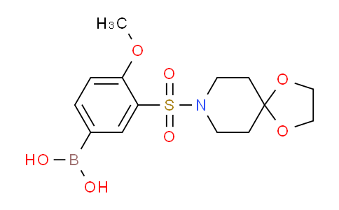 BP28662 | 1704096-51-4 | (3-(1,4-Dioxa-8-azaspiro[4.5]decan-8-ylsulfonyl)-4-methoxyphenyl)boronic acid