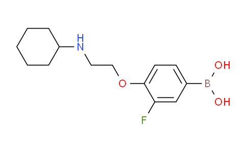 BP28679 | 1704097-29-9 | (4-(2-(Cyclohexylamino)ethoxy)-3-fluorophenyl)boronic acid
