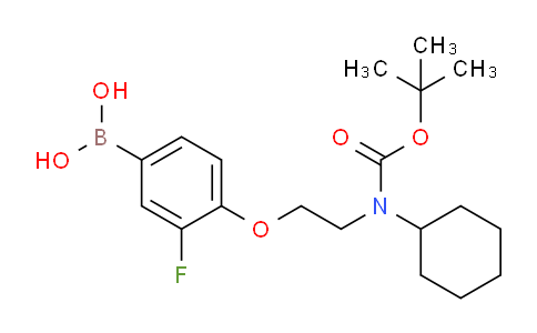(4-(2-((Tert-butoxycarbonyl)(cyclohexyl)amino)ethoxy)-3-fluorophenyl)boronic acid