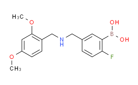 (5-(((2,4-Dimethoxybenzyl)amino)methyl)-2-fluorophenyl)boronic acid