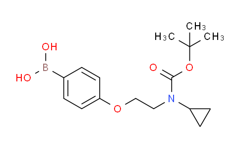 (4-(2-((Tert-butoxycarbonyl)(cyclopropyl)amino)ethoxy)phenyl)boronic acid