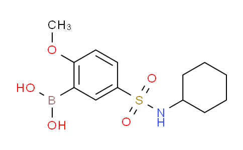 (5-(N-cyclohexylsulfamoyl)-2-methoxyphenyl)boronic acid